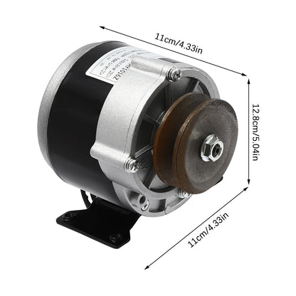 12V 250W Electric Brushed Motor with Belt Pulley for E-Scooter Bike