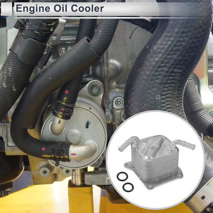 Engine Oil Cooler for Nissan (2010–2015) No.216063JX0B Set with O-ring Seals