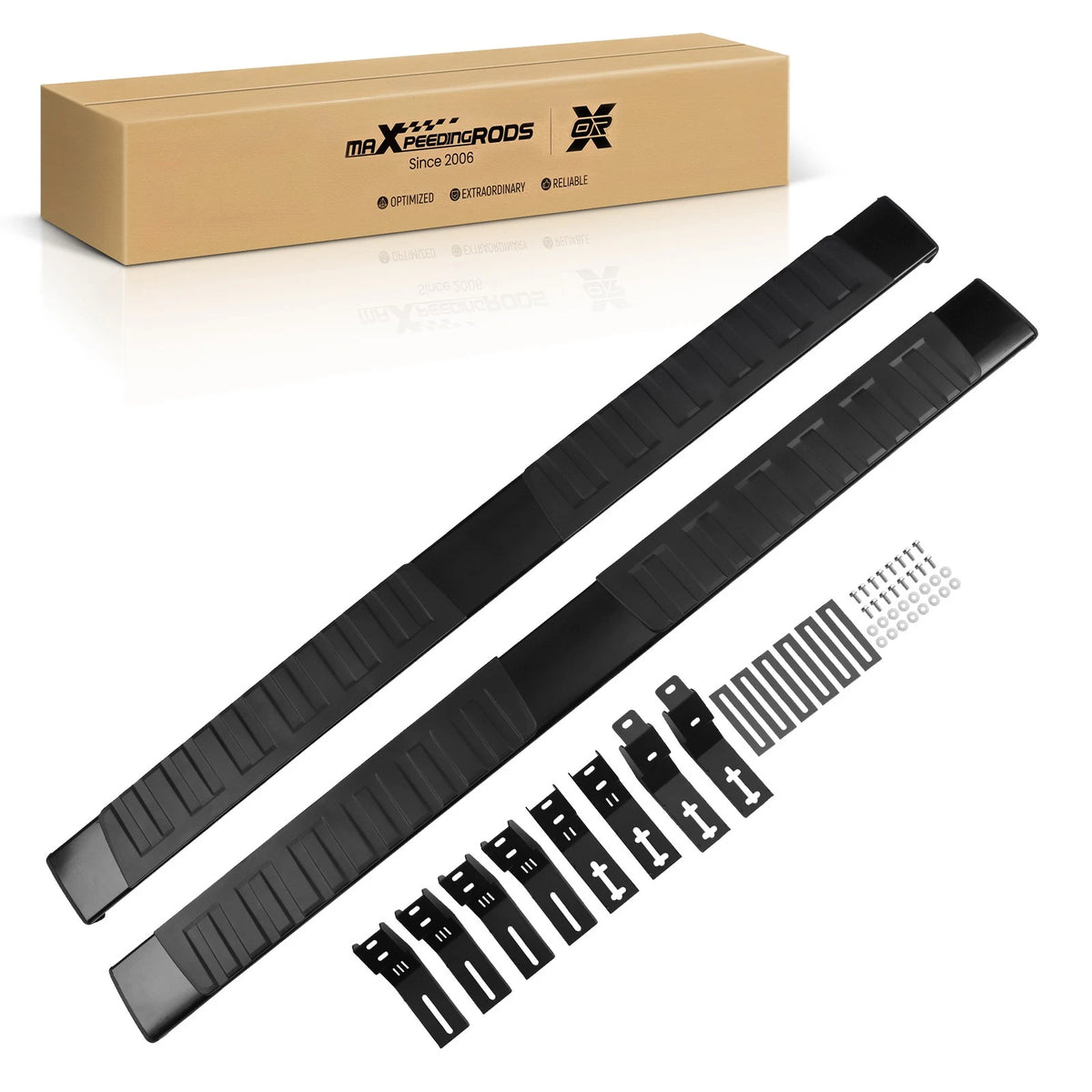 Nerf Bars Side Steps for Toyota Tacoma Crew Cab (2024–2026) A23ILN, Non-Slip