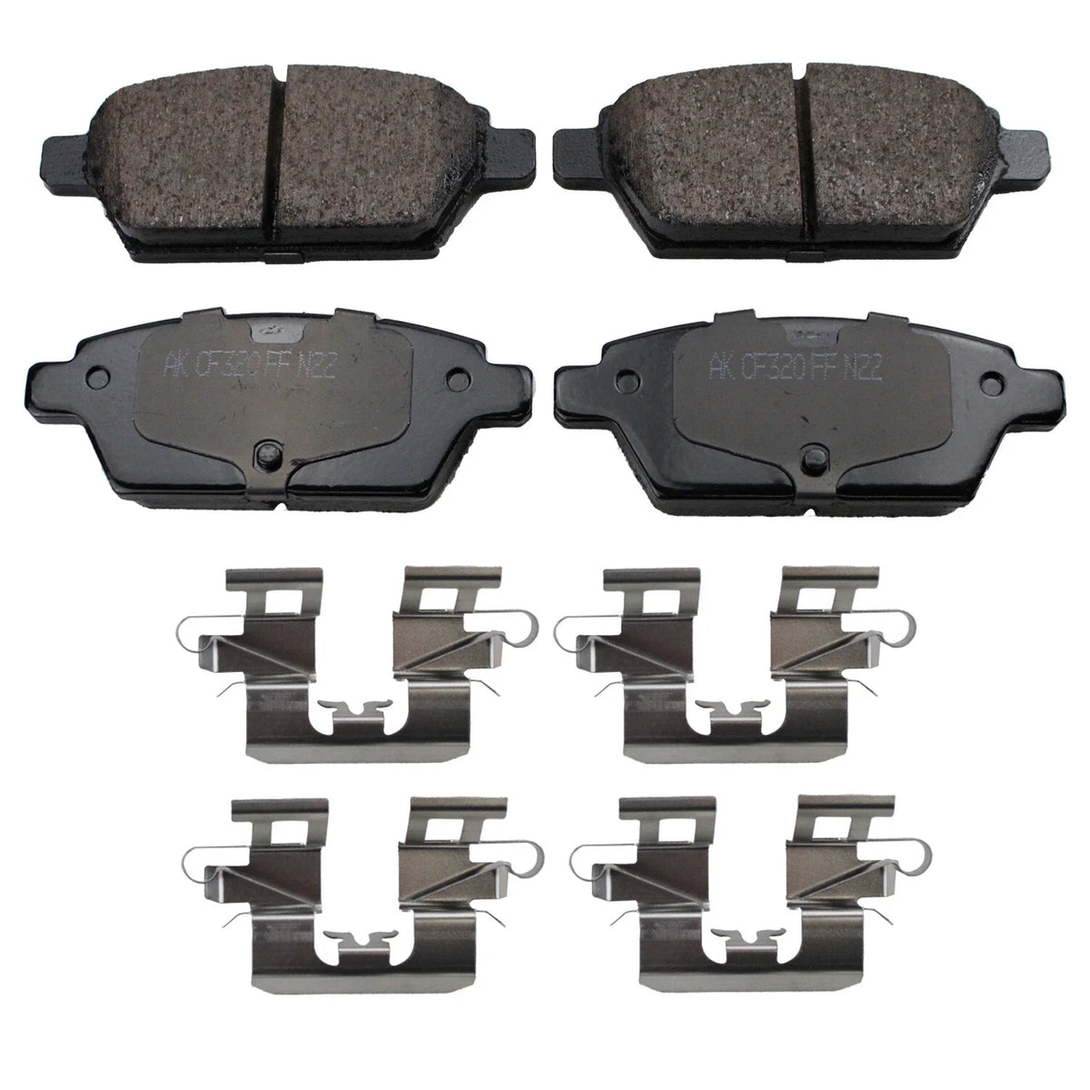 Set of 4 Akebono ProACT Rear Ceramic Brake Pads for Fusion MKZ Zephyr 2006–2012