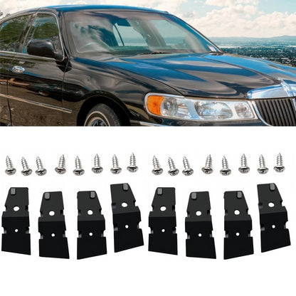 8Pcs Door Pull Strap End Caps Repair Kit for Lincoln Town Car (2003–2011)
