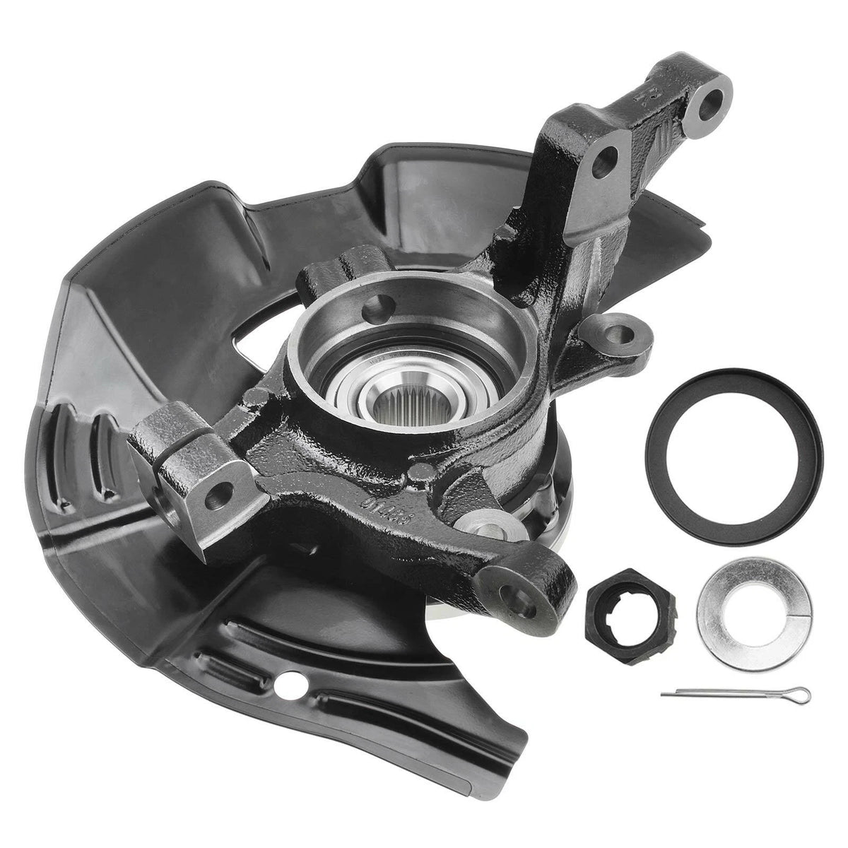 2X Front Steering Knuckle & Hub Bearing Assembly for Kia Optima (2011) - 517152T010, 517503K000, 698-459, 698-458