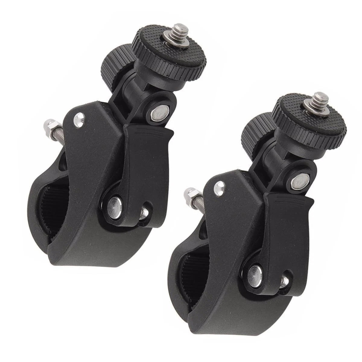 2X Sports Camera Bike Mount Handlebar Clamp Clip Stand for Universal Use