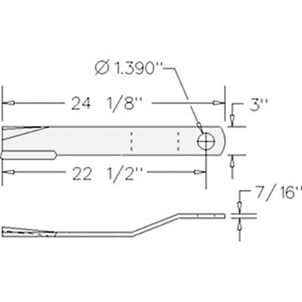 24.75" Replacement Suction Blade for Rhino Rotary Cutters