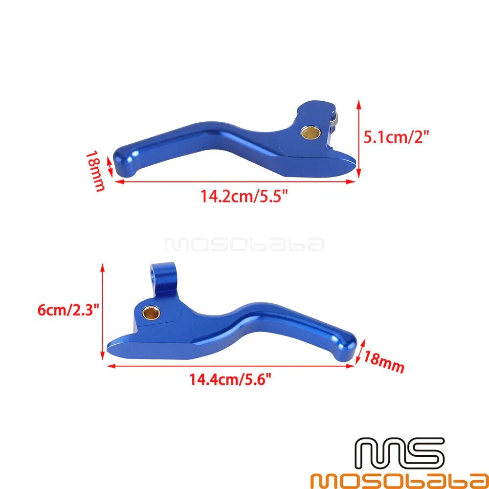 3 Finger Brake & Clutch Hand Levers Black for Harley Street Glide (2014-2023)