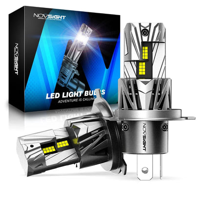 2X H4 LED Headlight Bulbs 9003 HB2 6500K 70W 18000LM for