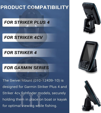 Tilt/Swivel Mount for Garmin Striker Vivid 4cv, Striker Plus 4/4Cv
