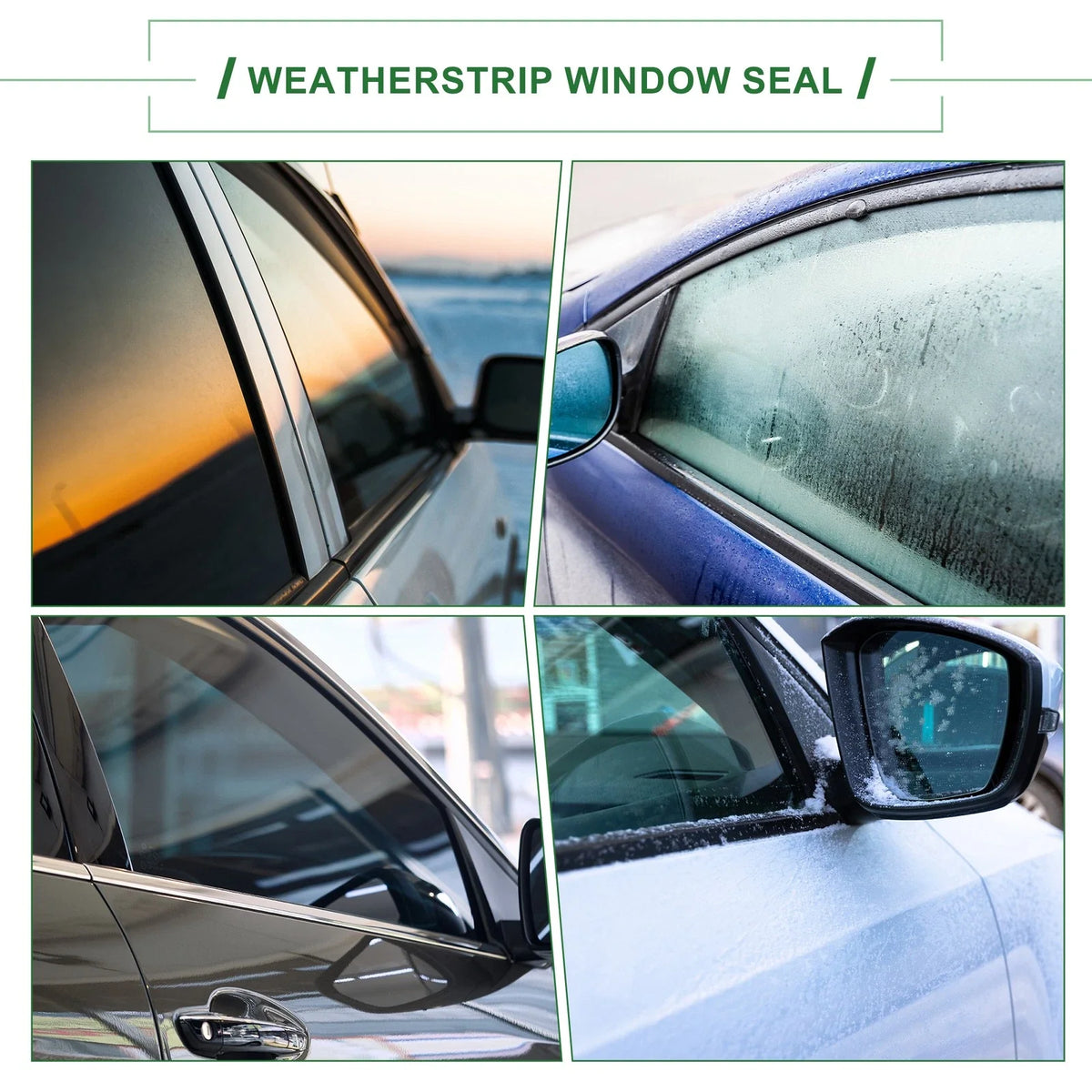 2pcs Weatherstrip Window Seal No. 757400E060 for Toyota 
