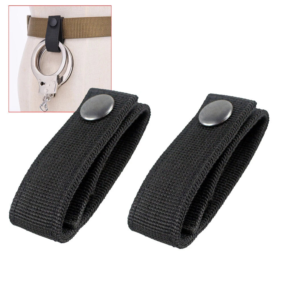 2X Nylon Handcuff Strap Holder for Duty Belts (Fits 2.25")