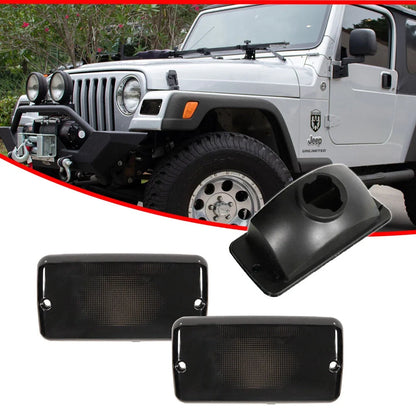 Front Bumper Turn Signal Parking Light Housings for Jeep Wrangler (1997–2006)