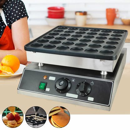 Electric Dutch Poffertjes Mini Pancake Baker Maker Machine