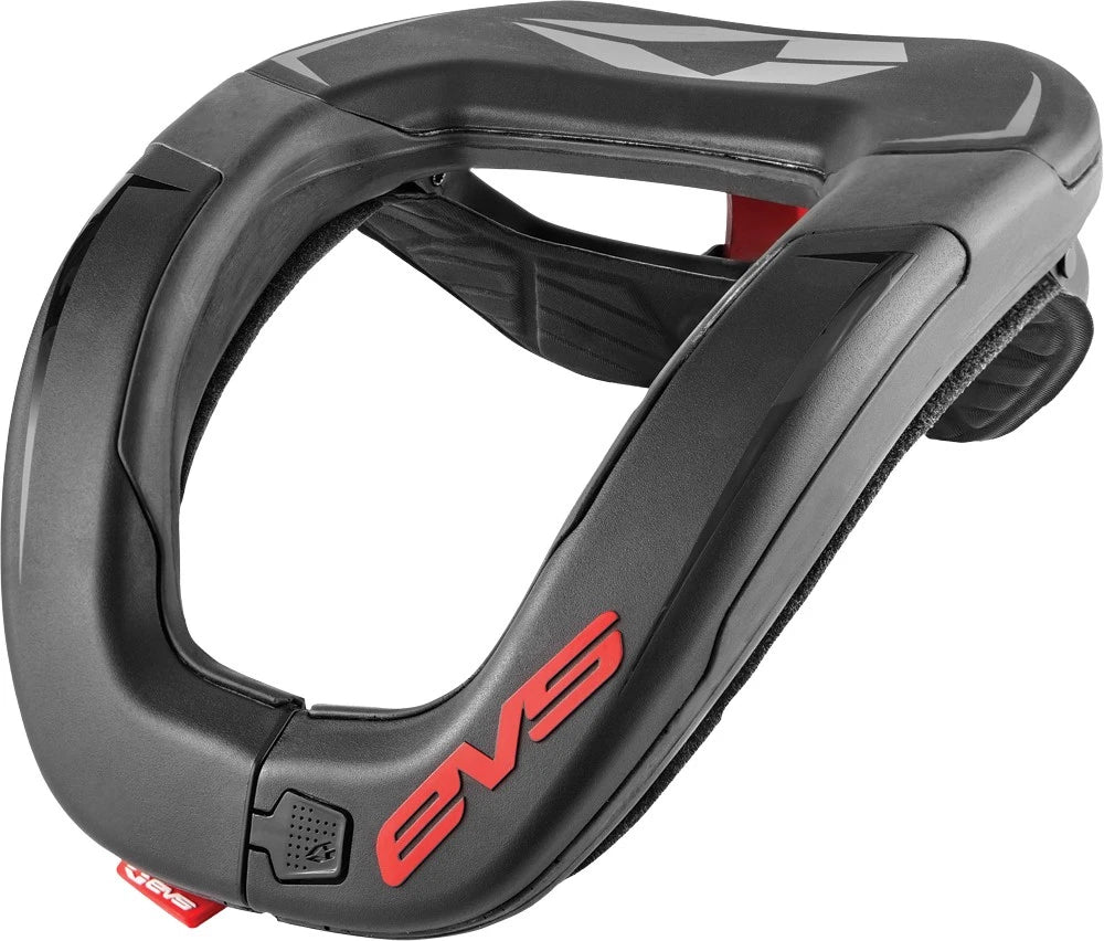 EVS R4 Race Collar for Neck Support/Protection (R4-BK-A)