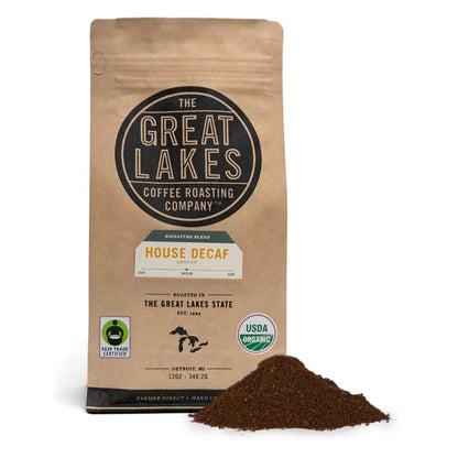 Organic Decaf Medium Roast Ground Coffee, 12 Ounce (Pack of 1)