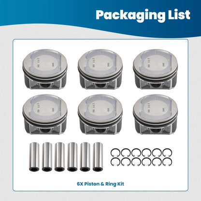 Pistons w/ Rings Set for Nissan Xterra Frontier 2005–2012 VQ40DE