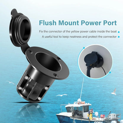 Flush Mount Power Port for Cannon Downriggers (1903012)