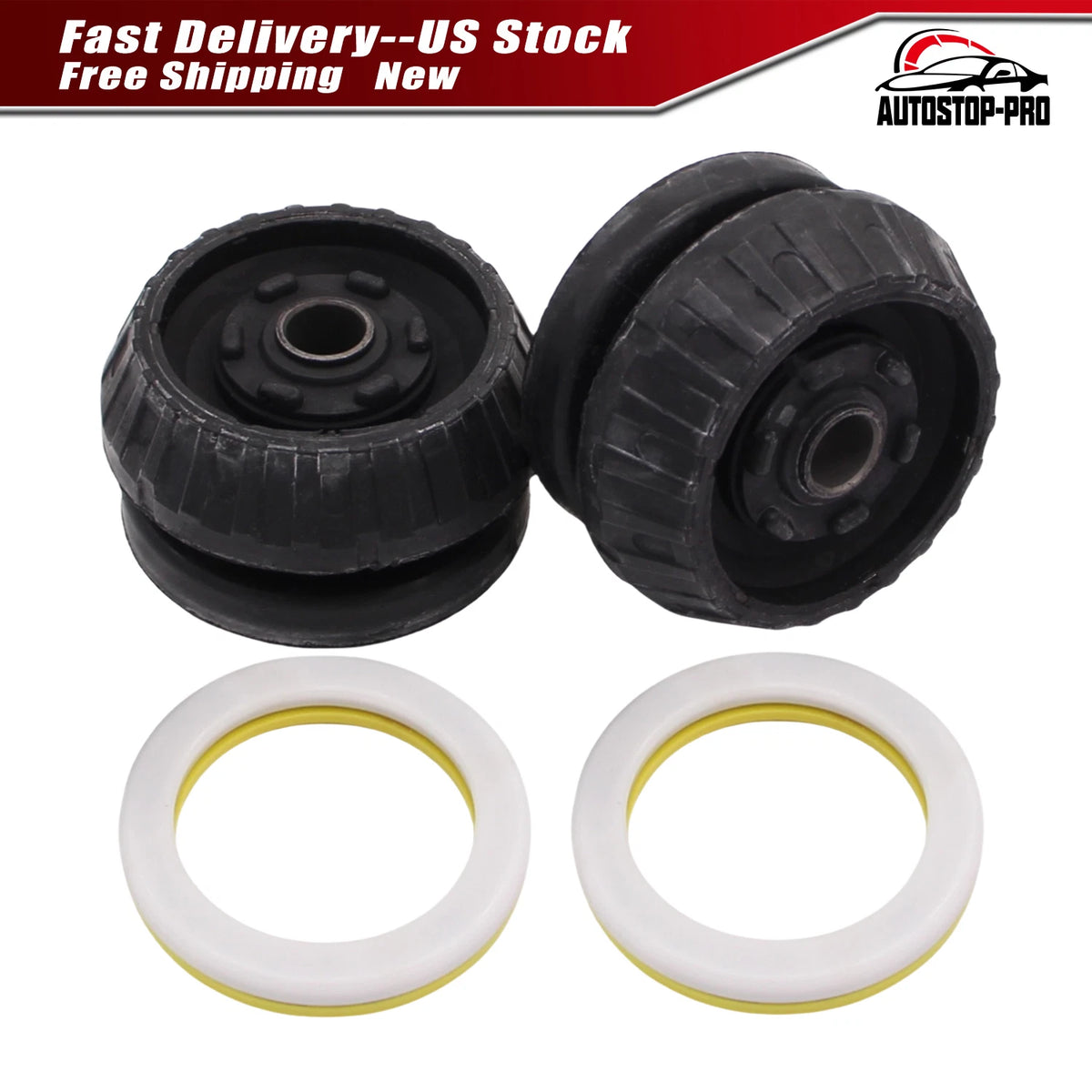 2X Front Strut Mount & Bearing Kit for Pontiac GTO G8 Chevrolet Caprice SS (90288206)