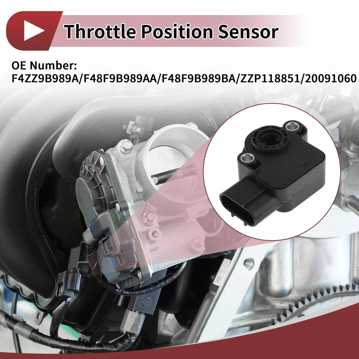 Throttle Position Sensor for Ford Mustang V6 3.8L (1994–1998) No.F4ZZ9B989A