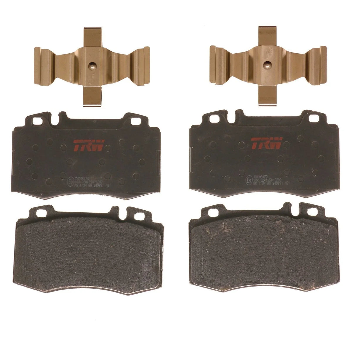 Set of 4 Disc Brake Pads for Mercedes-Benz E350 (2006–2009)
