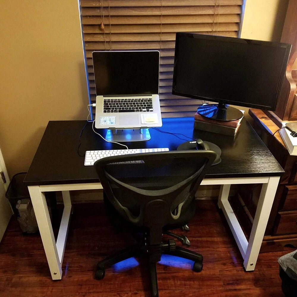 Wood Computer Table for Home Office (55.11'', V-04CDA0014ABK)