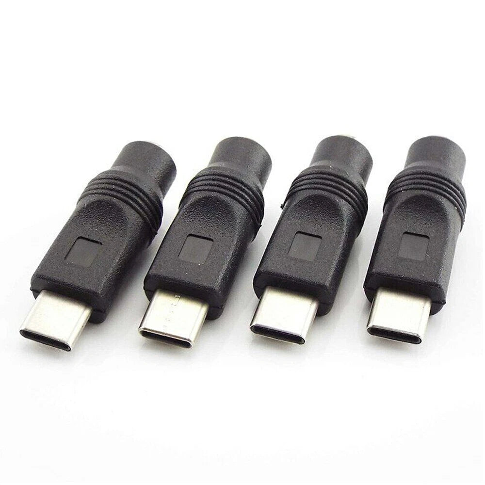 20Pcs Type-C USB Male to DC 5.5x2.1mm Female Jack Connector