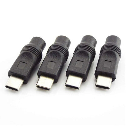 20Pcs Type-C USB Male to DC 5.5x2.1mm Female Jack Connector