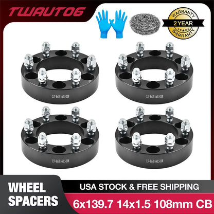 1.5 Inch 6x5.5 Wheel Spacers for Cadillac Escalade Chevy Silverado (2015–2020)