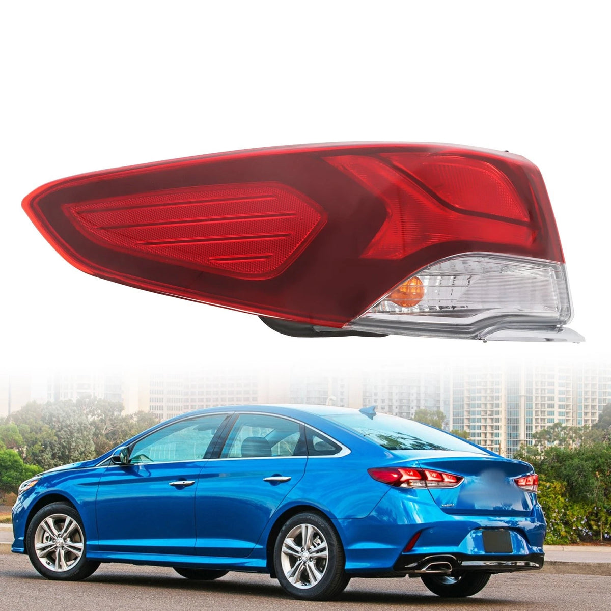 Tail Light for Hyundai Sonata (2018–2019) - 92401C2500, HY2804153