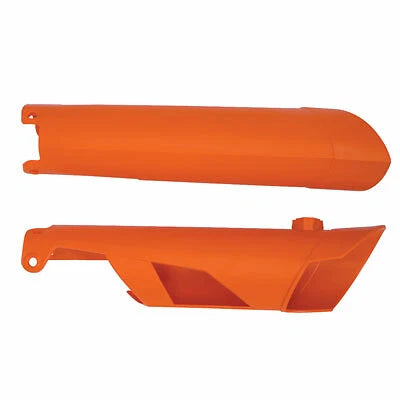 Set of 2 Acerbis Lower Fork Covers for KTM (Orange)