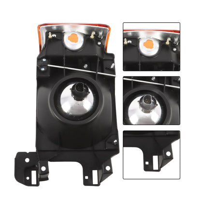 Set of 2 Headlights for Ford F150 F250 Bronco (1987–1991) E9TZ13008F E9TZ13008E E9TZ13008C E9TZ13008D