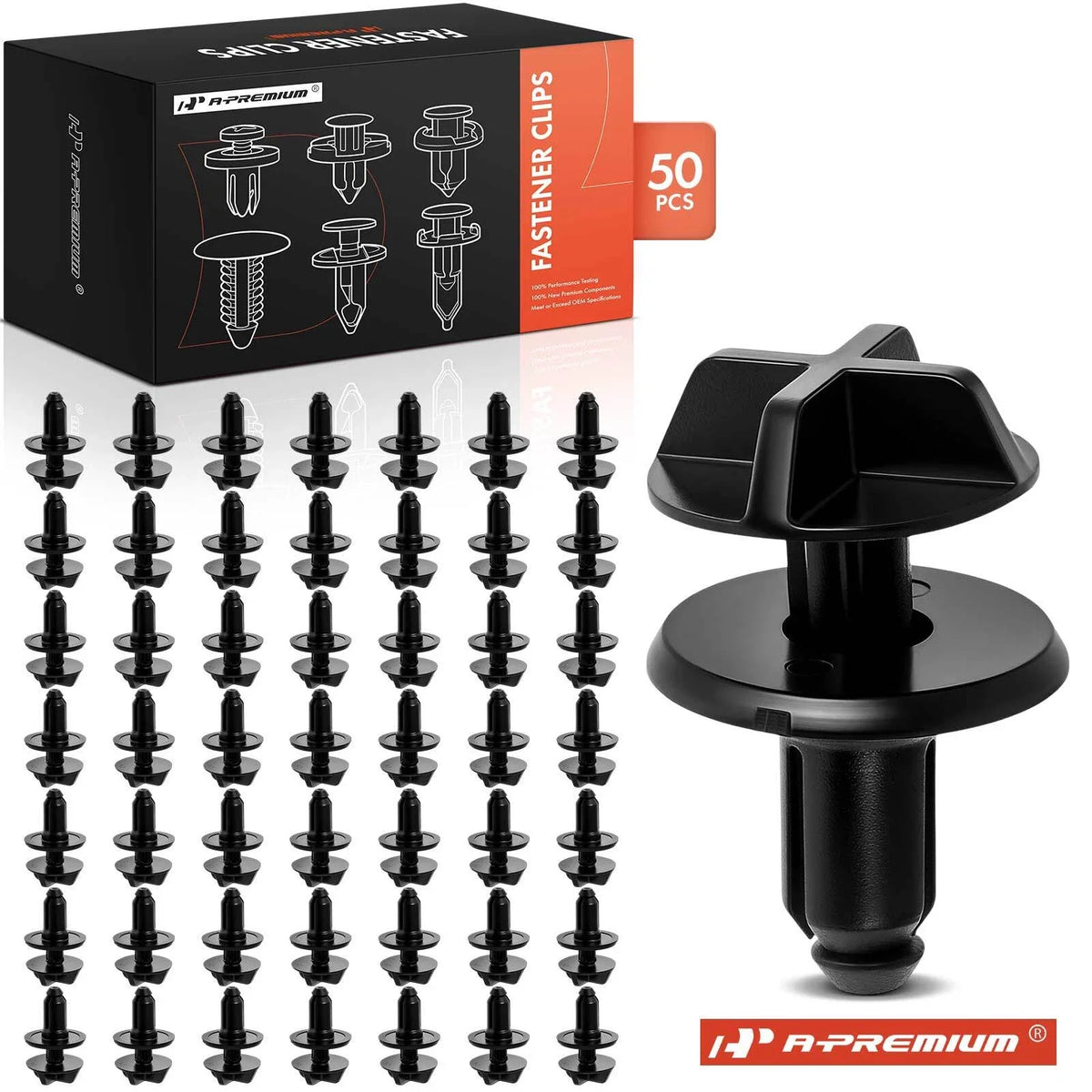 50Pcs Nylon Battery Cover Pin Retainer Clips for Ford Mustang (2015–2020)
