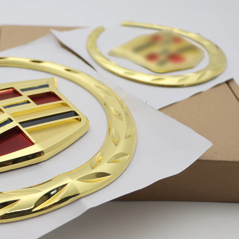 Gloss Gold Emblem Badge for Escalade ATS CTS STS