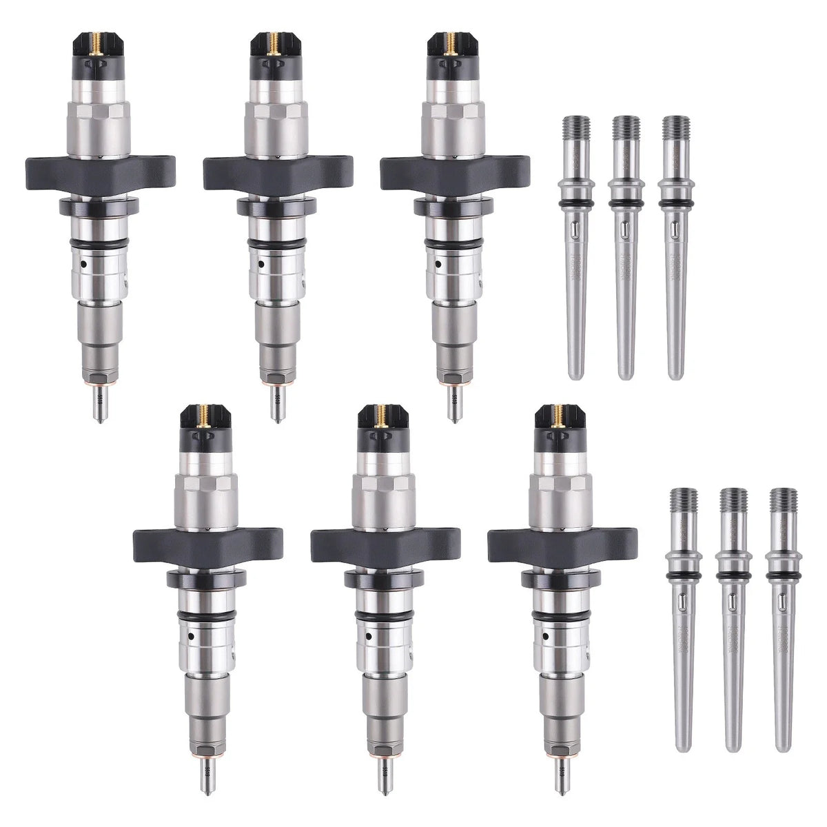 Set of 6 Diesel Fuel Injectors for Dodge Ram 5.9L (2003–2004) 5263318