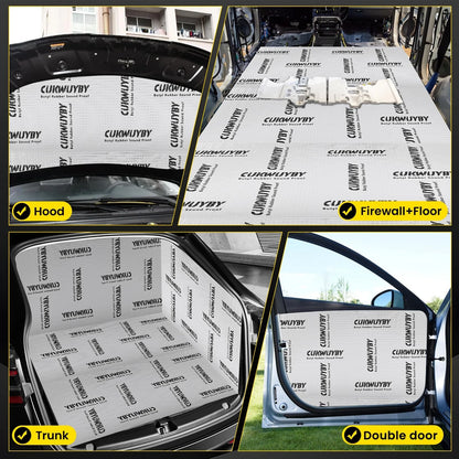 Butyl Sound Deadening Material for Cars (36 sqft) - Silver