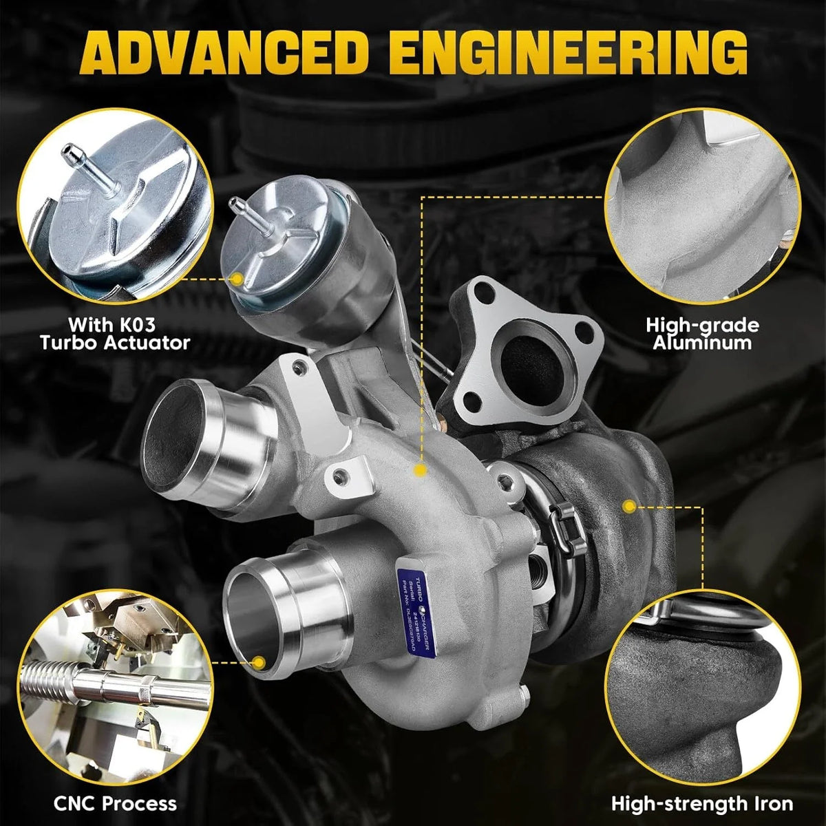 Left + Right Turbo Turbocharger for Ford F150 V6 3.5L Ecoboost (2013–2016)