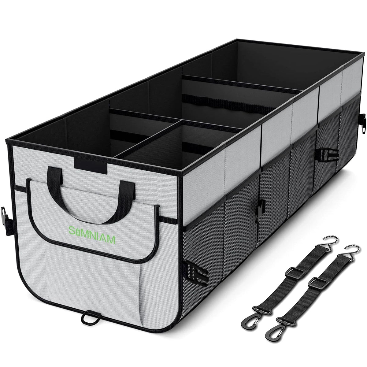 Car Trunk Organizer with Insulated Grocery Bag for Universal Fit (110L)