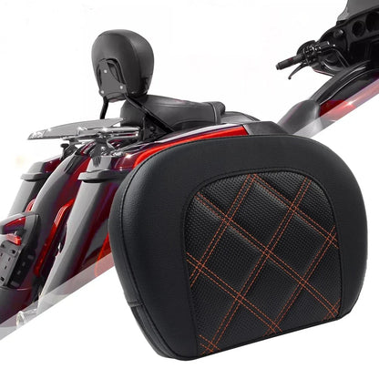 Rear Passenger Sissy Bar Backrest Pad for Harley Street Glide FLHX FLHXS (2014–2023)