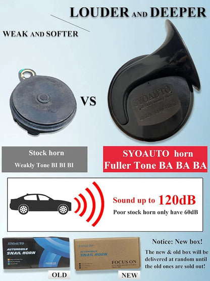 Car Horn for Universal Fit (12V) - Loud High Low Tone Waterproof, sy 000 a 0001