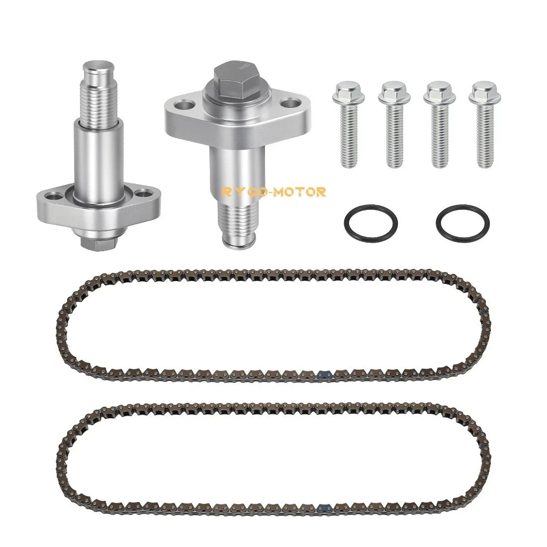 2 Aluminum Timing Chain & Tensioner Set for Can-Am Outlander Renegade Commander (2015–2023)