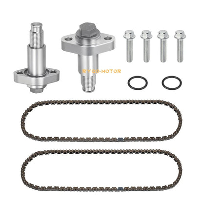 2 Aluminum Timing Chain & Tensioner Set for Can-Am Outlander Renegade Commander (2015–2023)