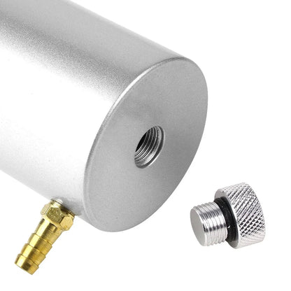 Aluminum Oil Catch Reservoir Can + Cap for Racing (7.25" x 2.7") Chrome