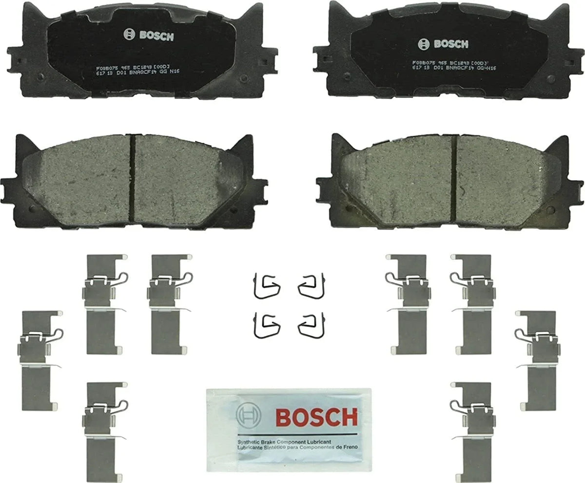 Front Brake Kit 296mm Drilled Rotors & Bosch Pads for ES350 Avalon Camry (2007–2017)