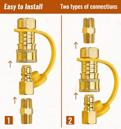 3/8 Inch Natural Gas Quick Connect Fittings for Various Applications