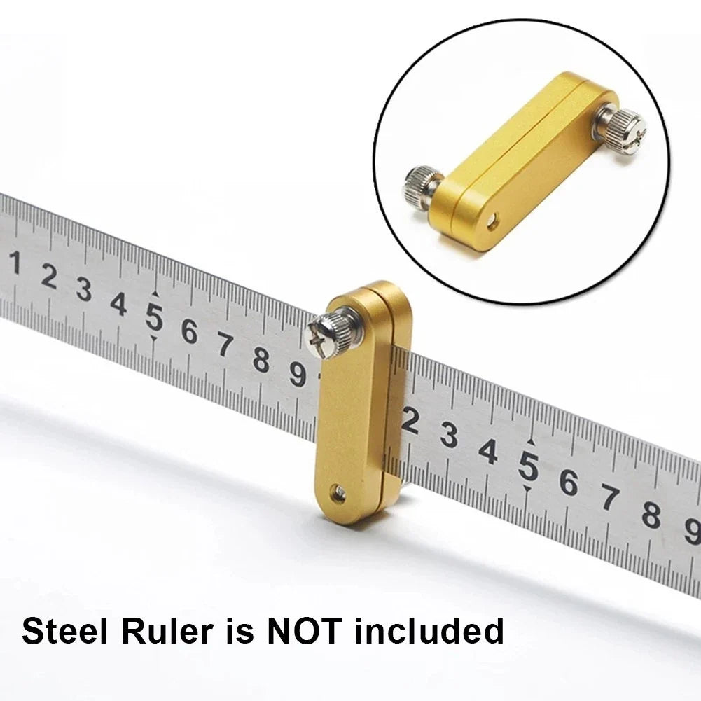 Measuring Positioning Block Steel Ruler Tool for Woodworking