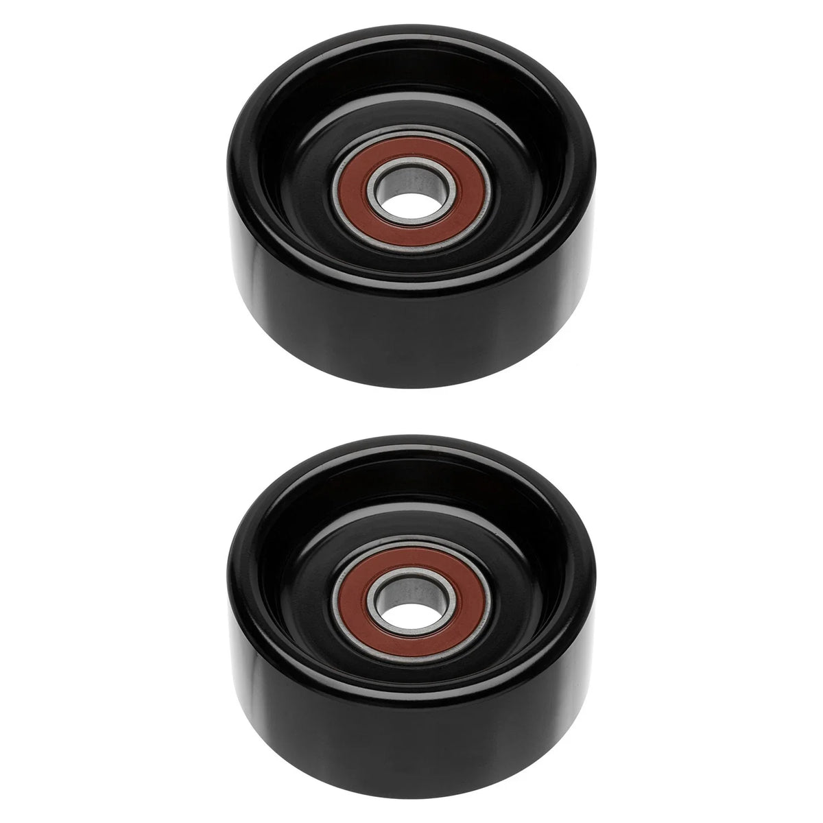 2X Accessory Drive Belt Idler Pulley Set for Ford F-150 F-250 F-350 (2015–2020)