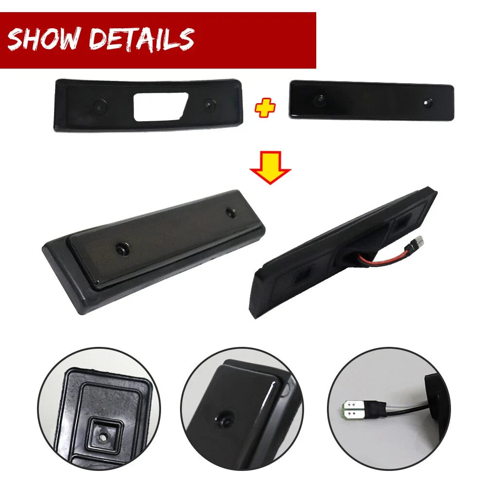 2X Smoked Red LED Rear Bumper Side Marker Lights for Toyota Celica (1986–1989)