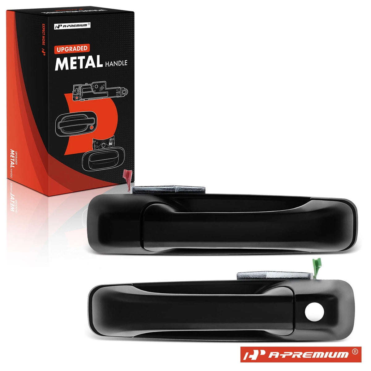 2X Metal Exterior Door Handle for Dodge Ram 1500 2500 (2019–2023) 1GH21AXRAC-MT, 1GH18AXRAC-MT