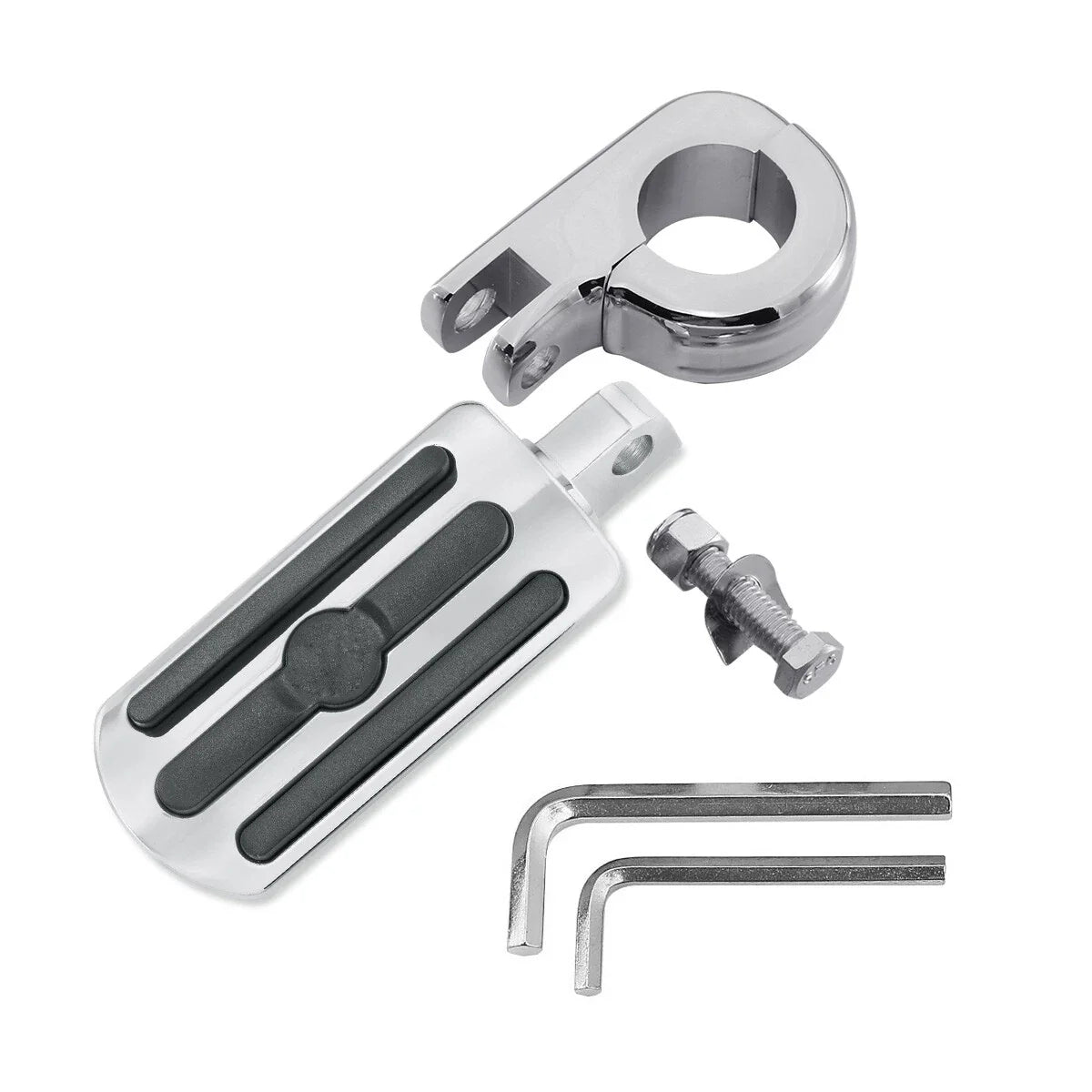 1 1/4" Engine Guard Bar Highway Foot Pegs for Yamaha Kawasaki Suzuki Harley