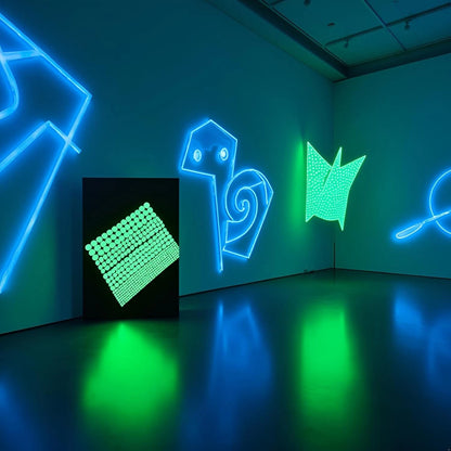 1 Sheet Green Glow in The Dark Wall Stickers for Home Decor