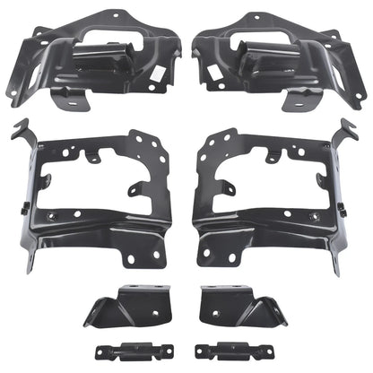 Set of 8 Front Bumper Support Brackets for Chevy Silverado 1500 (2014–2015)