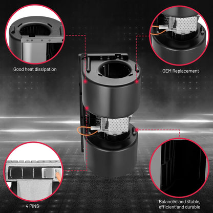 Front AC Heater Blower Motor w/ Fan Cage 12V for Car (006A4022)